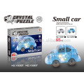 Carro do enigma 3D do cristal de DIY com luz 65PCS